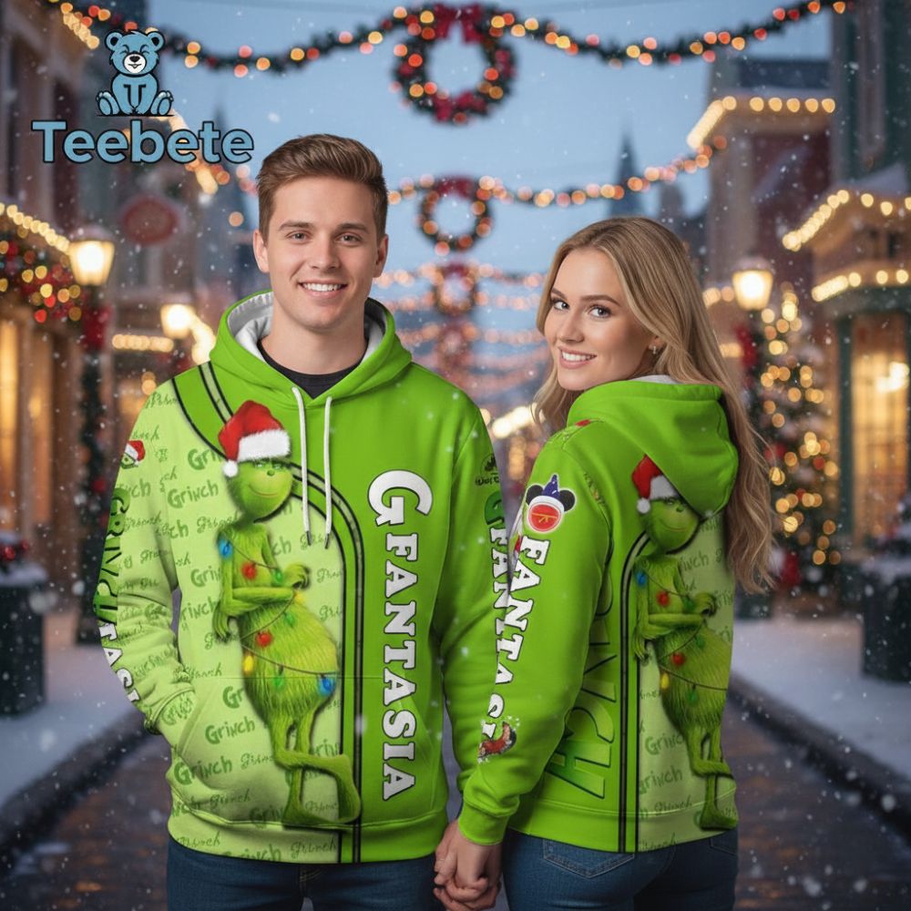 The Grinch Xmas Light 3D Hoodie Design