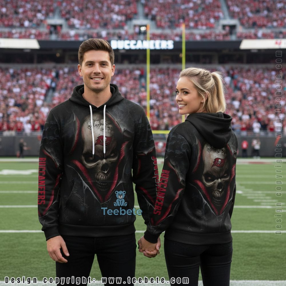 Tampa Bay Buccaneers Devils Hand 3D Hoodie Black