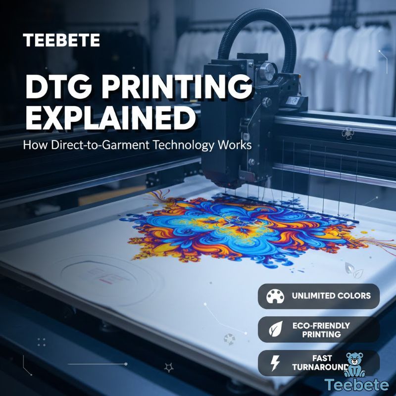 DTG Printing Explained How It Works & Why It’s Popular for T-Shirts DTG Printing Explained How It Works & Why It’s Popular for T-Shirts 2
