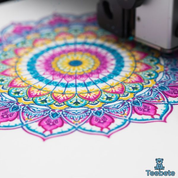 Detailed Close Up Of High Resolution DTG Print Quality Detailed Close Up Of High Resolution DTG Print Quality