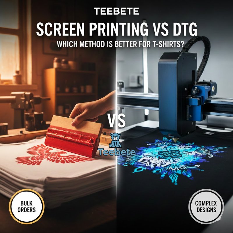 Screen Printing vs DTG Which One Is Better for T-Shirts? Screen Printing vs DTG Which One Is Better for T-Shirts 2