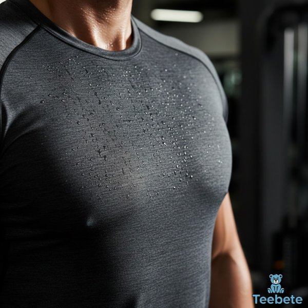 Athlete Wearing Moisture Wicking Performance Fabric During Workout Athlete Wearing Moisture Wicking Performance Fabric During Workout