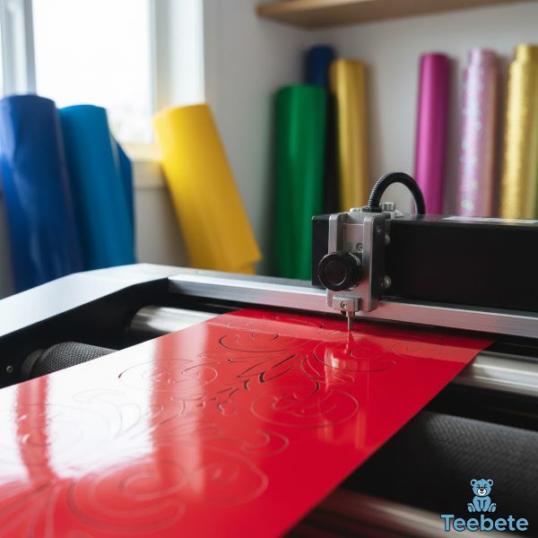 Heat Transfer Vinyl Cutting Machine Creating Design Heat Transfer Vinyl Cutting Machine Creating Design