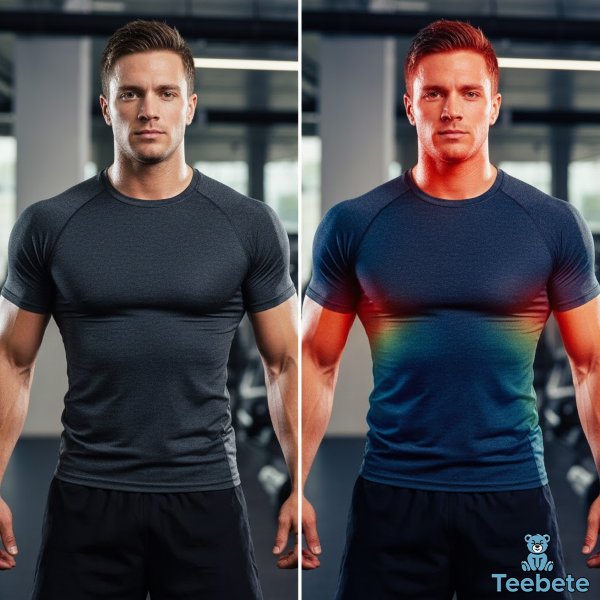 Thermal Imaging Showing Heat Distribution In Performance Fabric Thermal Imaging Showing Heat Distribution In Performance Fabric