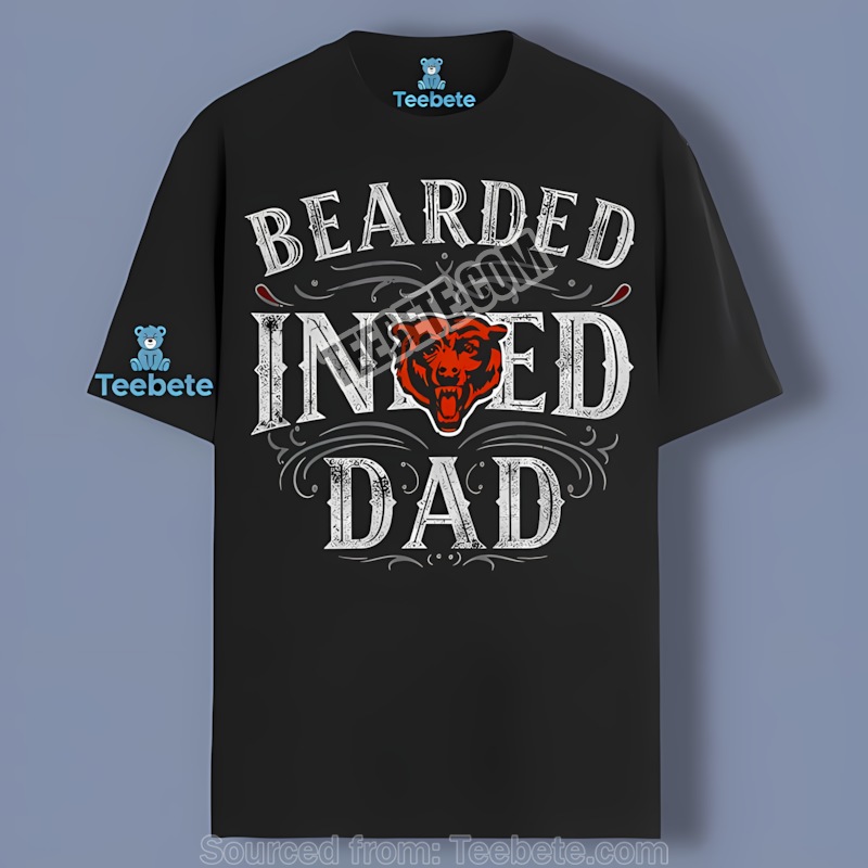 Chicago Bears Bearded Inked Dad Graphic Shirt