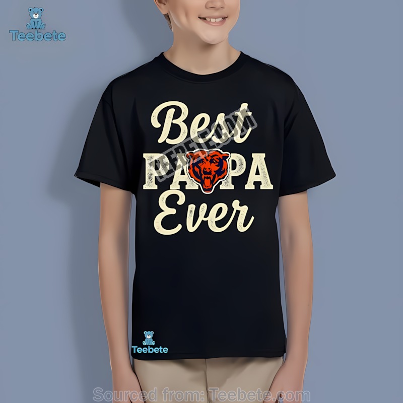 Chicago Bears Best Papa Ever Graphic Youth T-Shirt Chicago Bears Best Papa Ever Graphic Youth T-Shirt
