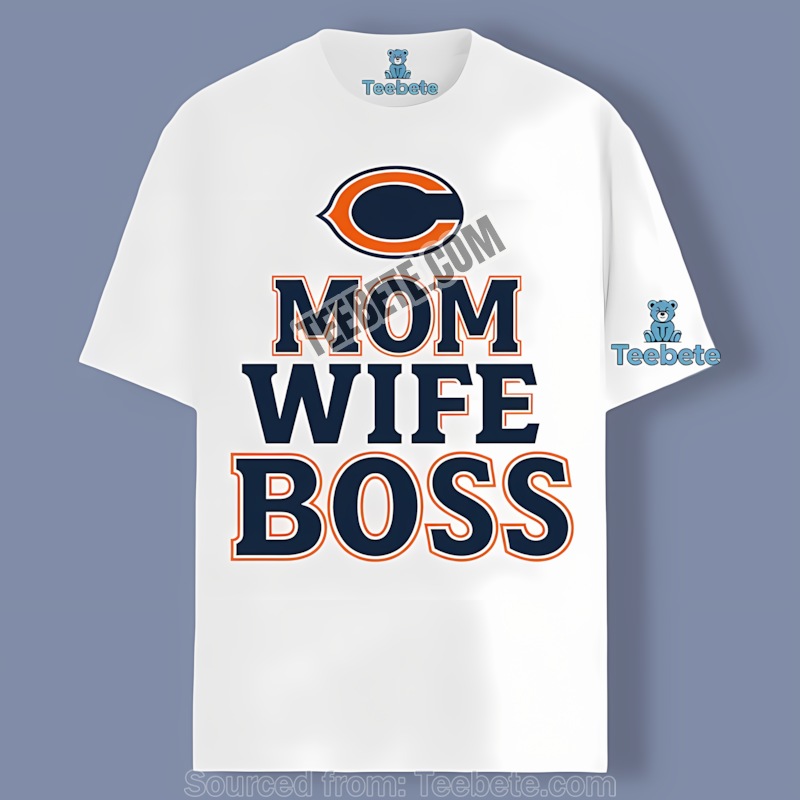 Chicago Bears Mom Wife Boss Vintage Shirt