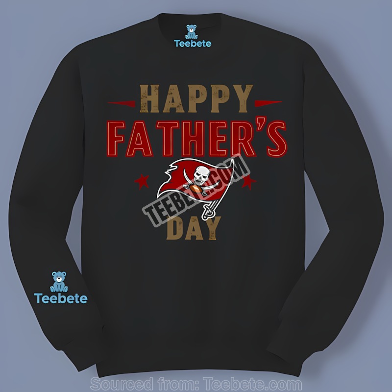 Tampa Bay Buccaneers Happy Father Day Cotton Long Sleeve Tampa Bay Buccaneers Happy Father Day Cotton Long Sleeve
