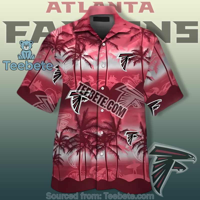 Atlanta Falcons Best Aloha Shirts With Red Summer Coconut Print