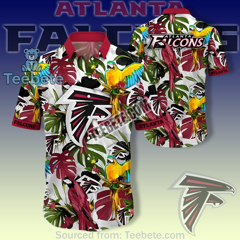 Atlanta Falcons Crazy Hawaiian Shirts With Red And White Summer Parrot Theme