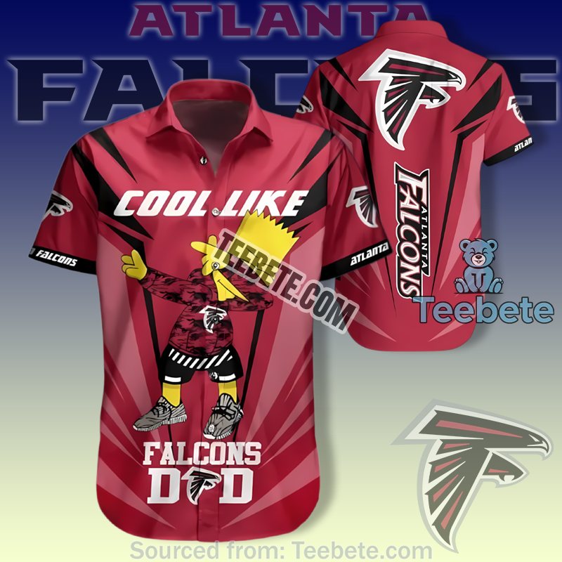 Atlanta Falcons Luxury Hawaiian Shirts With Bart Simpson In Red Summer Style