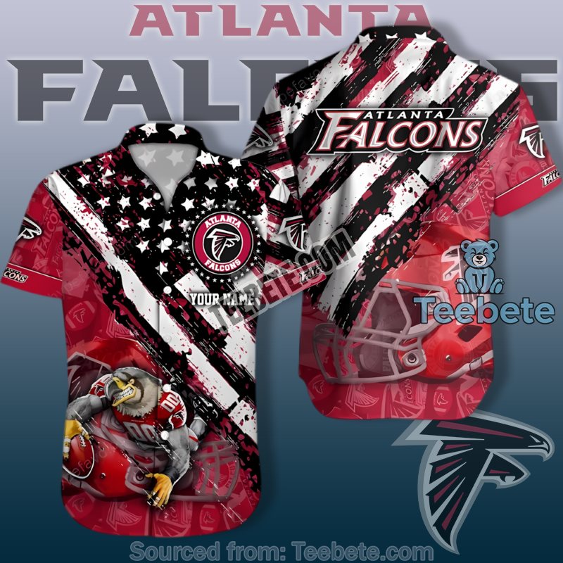 Atlanta Falcons Nice Hawaiian Shirts With Personalized Game Day Red Design