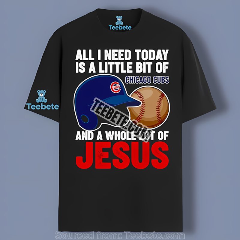 Chicago Cubs Baseball And Jesus Faithbased Cotton Shirt