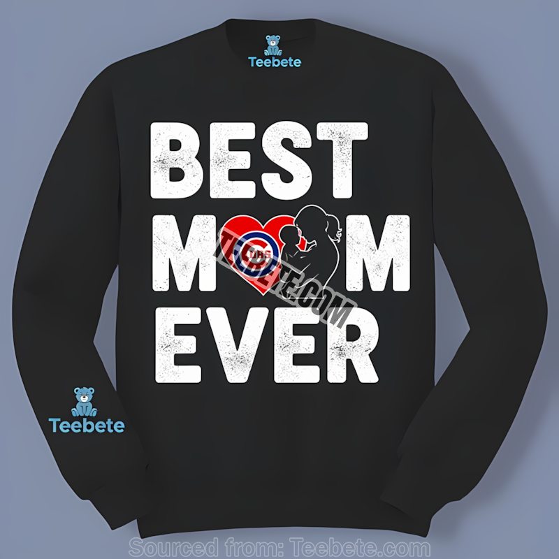 Chicago Cubs Best Mom Ever Heart Design Unisex Long Sleeve Chicago Cubs Best Mom Ever Heart Design Unisex Long Sleeve