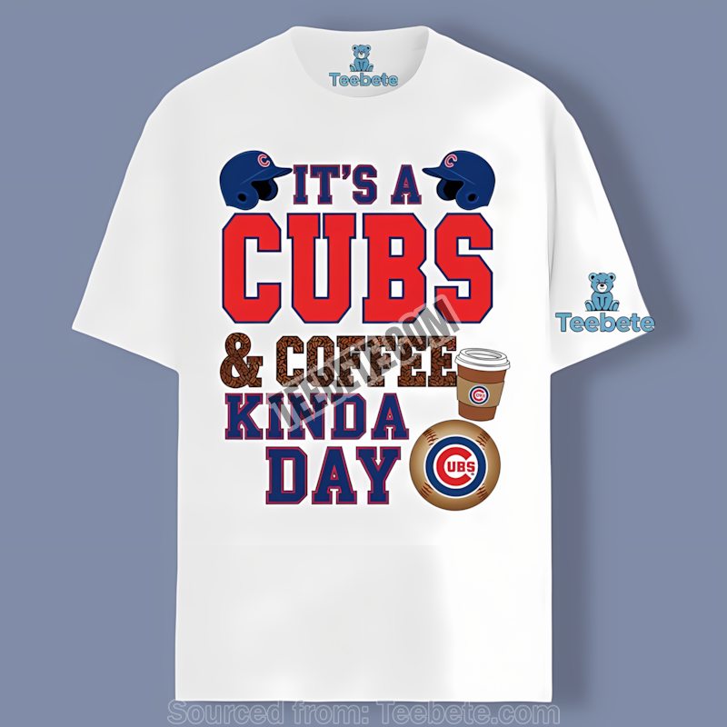 Chicago Cubs Coffee Kinda Day Shirt In Colorful Design