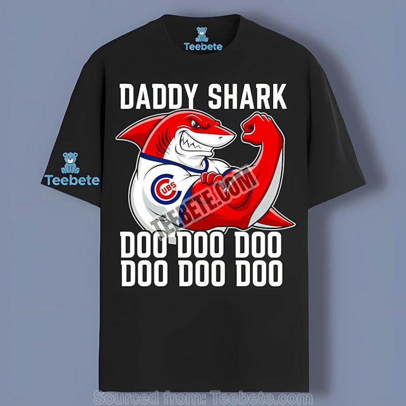 Chicago Cubs Daddy Shark Family Baseball Vintage Shirt