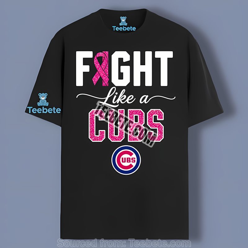 Chicago Cubs Fight Like A Girl Breast Cancer Awareness Shirt