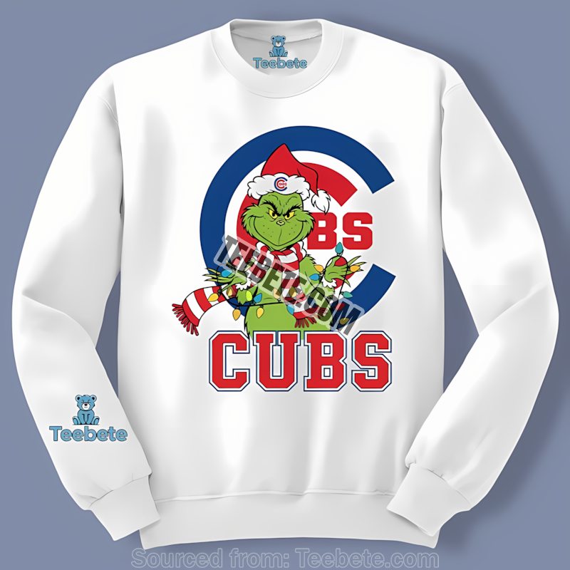 Chicago Cubs Grinch Christmas Themed Graphic Long Sleeve Chicago Cubs Grinch Christmas Themed Graphic Long Sleeve