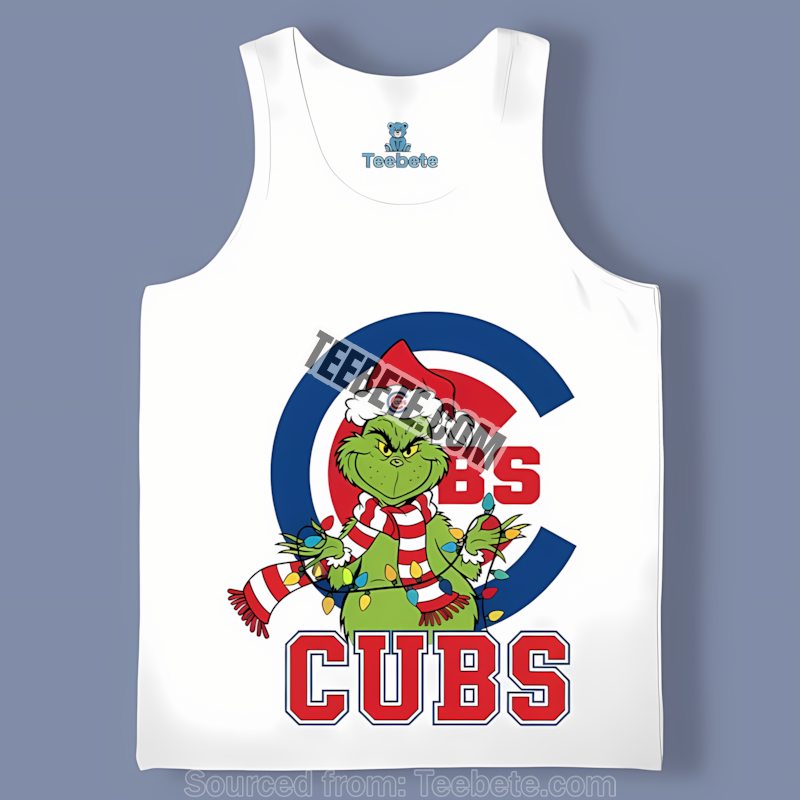 Chicago Cubs Grinch Christmas Themed Graphic Tanktop Chicago Cubs Grinch Christmas Themed Graphic Tanktop