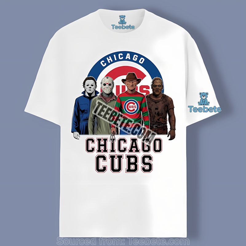 Chicago Cubs Halloween Horror Killers Baseball Sports Shirt