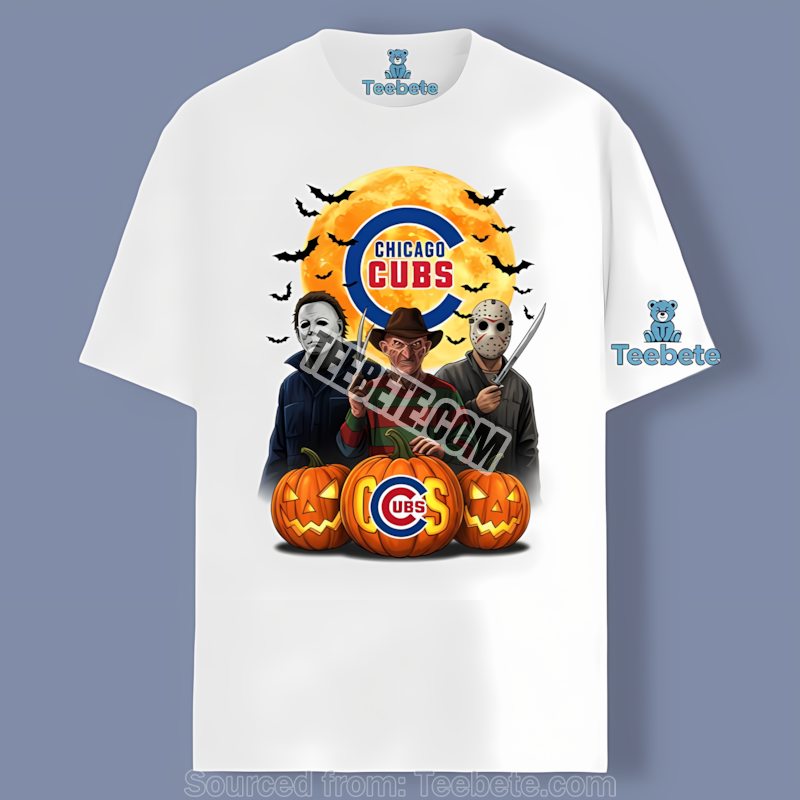 Chicago Cubs Halloween Jason Freddy Myers Color Shirt