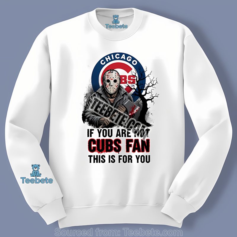 Chicago Cubs Halloween Jason Voorhees Vintage Style Long Sleeve Chicago Cubs Halloween Jason Voorhees Vintage Style Long Sleeve
