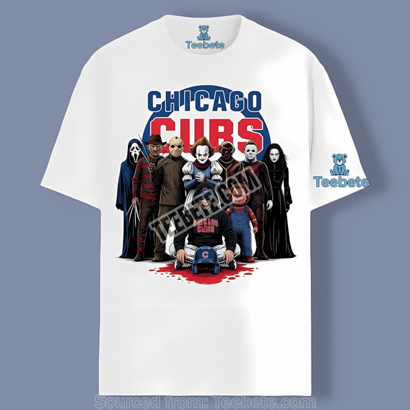 Chicago Cubs Horror Movie Characters Halloween Sports Shirt