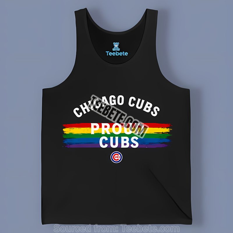 Chicago Cubs Lgbt Pride Rainbow Baseball Vintage Tanktop Chicago Cubs Lgbt Pride Rainbow Baseball Vintage Tanktop
