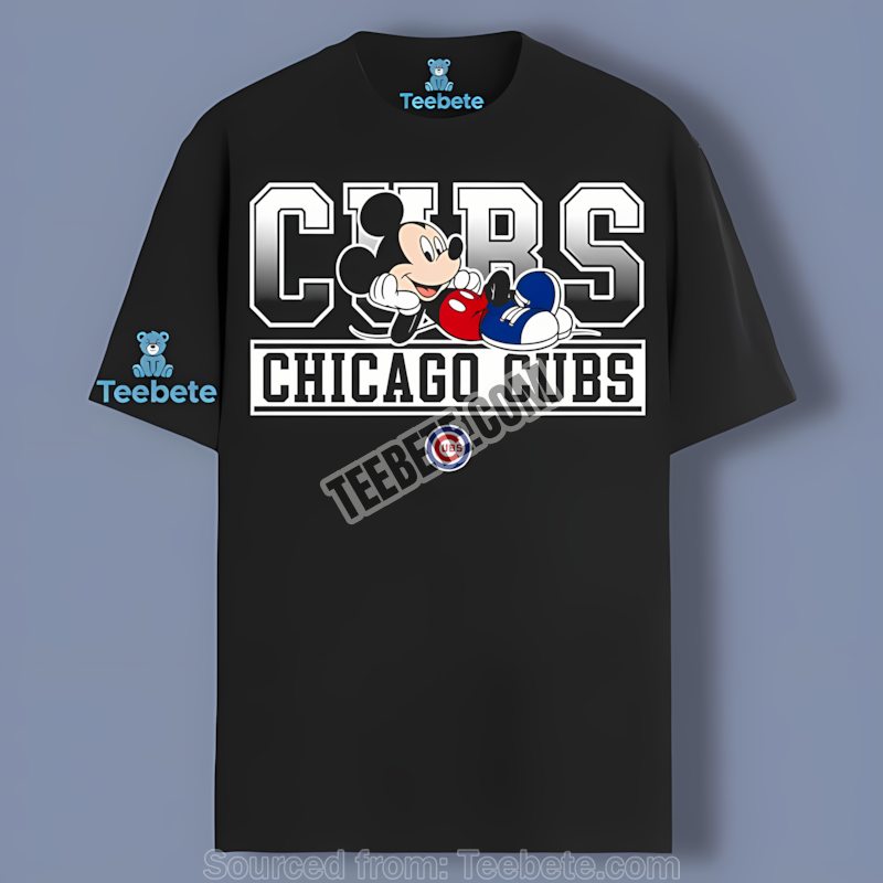 Chicago Cubs Mickey Mouse Relaxed Style Baseball Shirt
