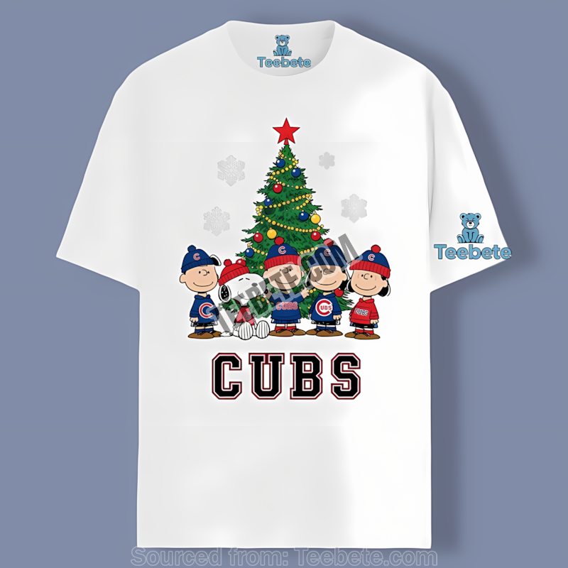Chicago Cubs Peanuts Christmas Baseball Shirt For Adults