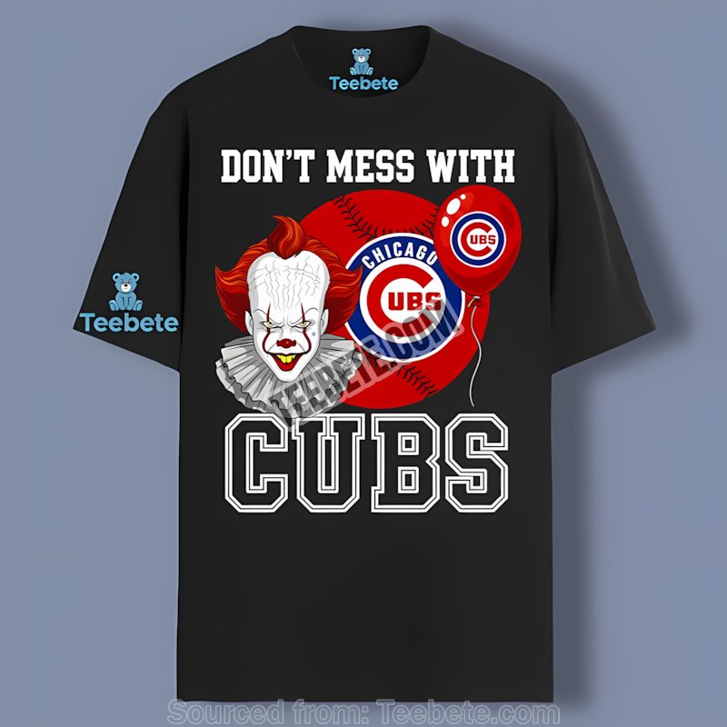 Chicago Cubs Pennywise Halloween Baseball Shirt For Adults