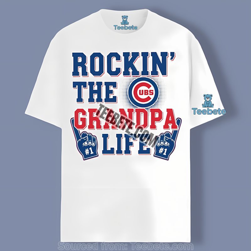 Chicago Cubs Rockin The Grandpa Life Baseball Shirt