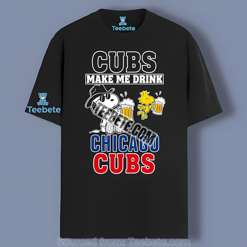 Chicago Cubs Snoopy Make Me Drink Sports Fan Shirt