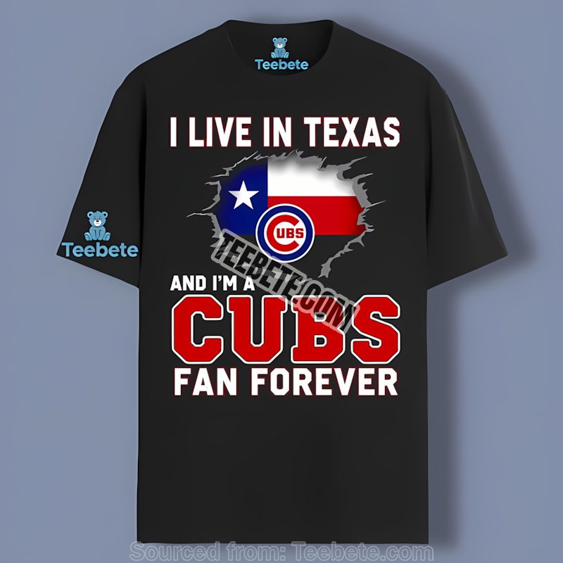 Chicago Cubs Texas Fan Forever Baseball Cotton Shirt