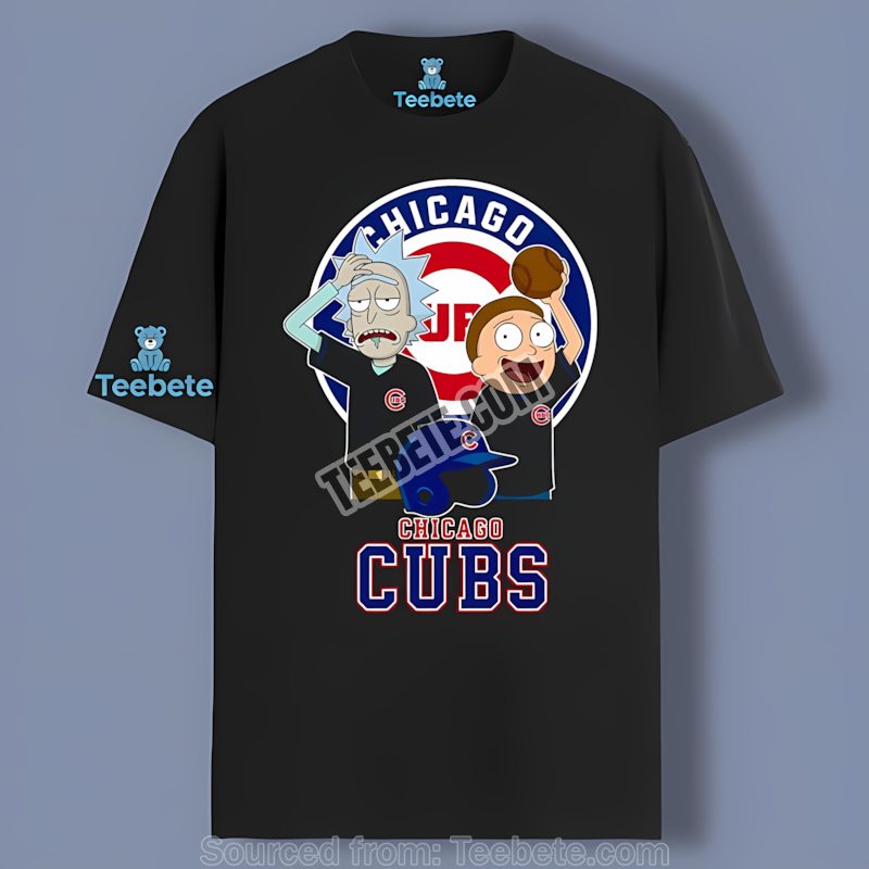 Chicago Cubs Vs Rick And Morty Crossover Unisex Shirt
