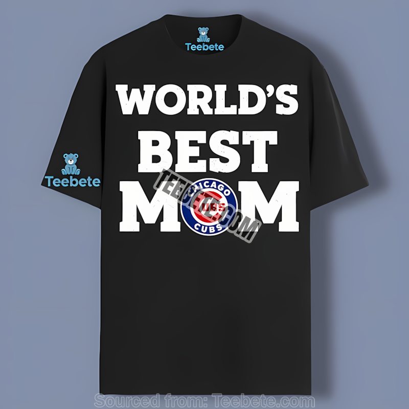 Chicago Cubs Worlds Best Mom Vintage Style Shirt