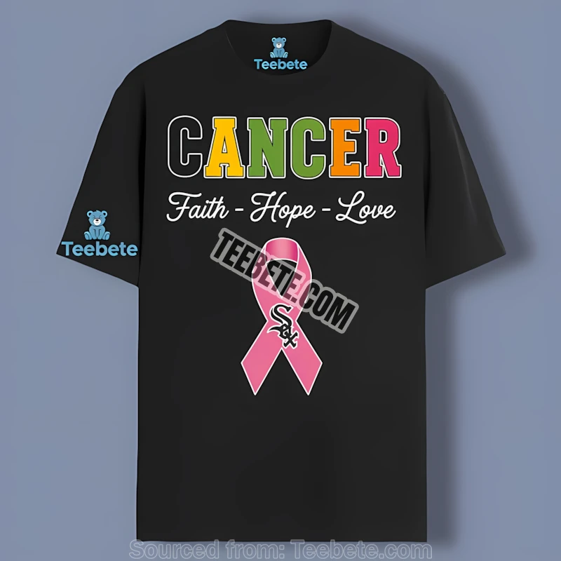 Chicago White Sox For Cancer Awareness Faith Hope Love Retro Shirt
