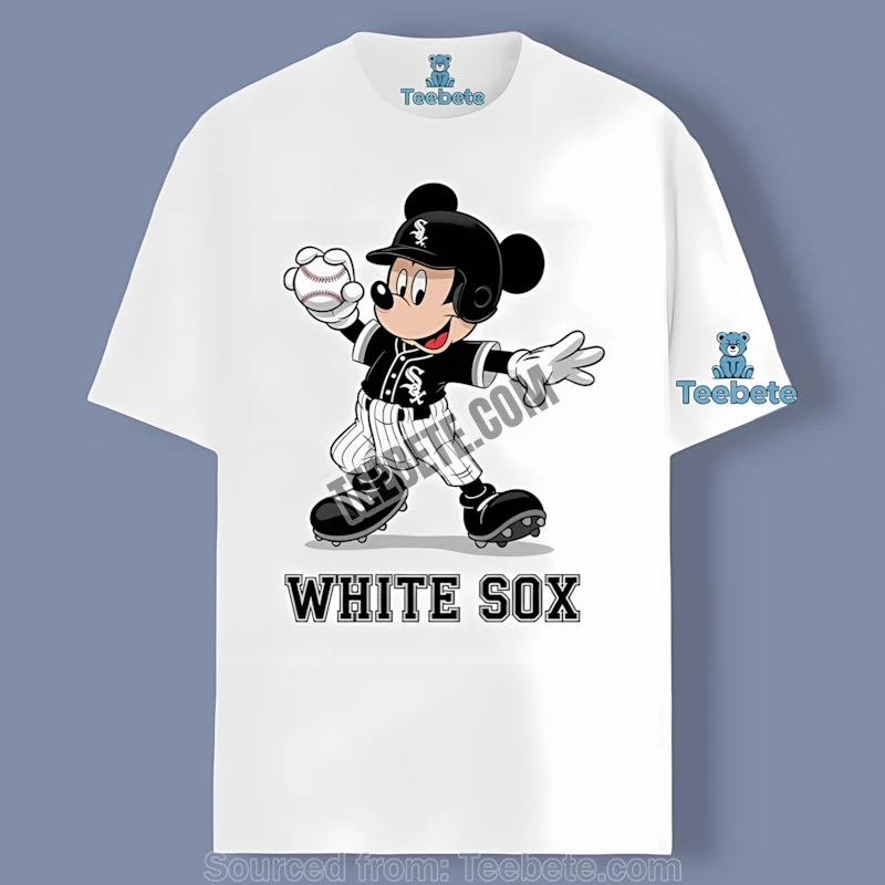 Chicago White Sox Mickey Mouse Relaxed Style Sports Shirt
