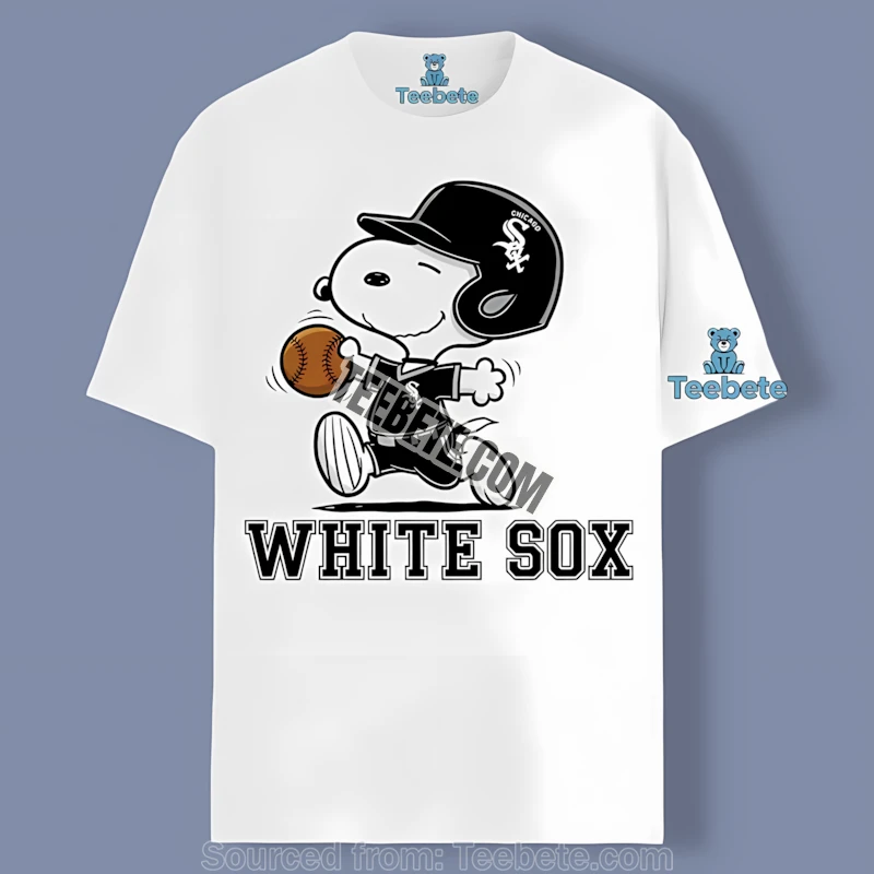 Chicago White Sox Snoopy Baseball Running Unisex Shirt