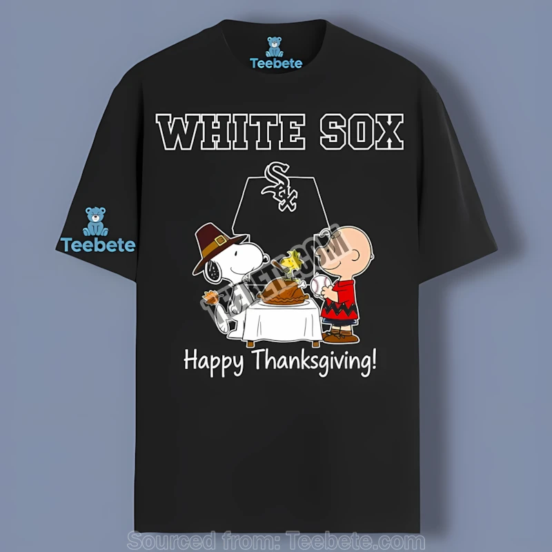 Chicago White Sox Snoopy Thanksgiving Graphic Shirt