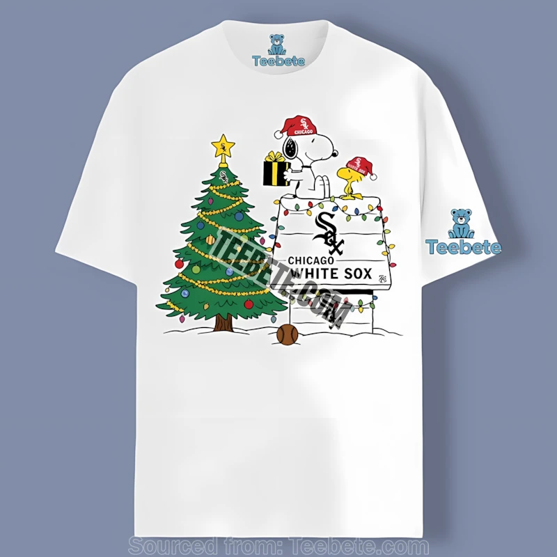 Chicago White Sox Snoopy Woodstock Christmas Vintage Shirt