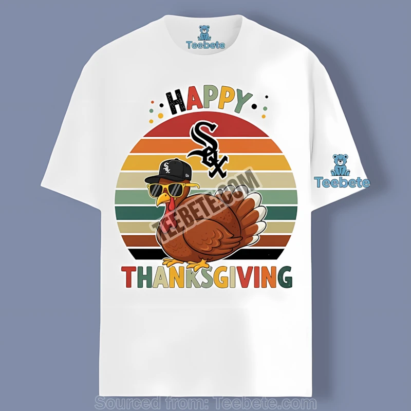 Chicago White Sox Thanksgiving Turkey Retro Shirt