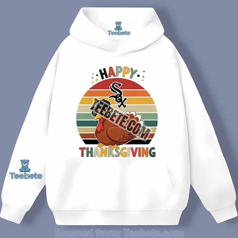 Chicago White Sox Thanksgiving Turkey Retro Hoodie Chicago White Sox Thanksgiving Turkey Retro Hoodie