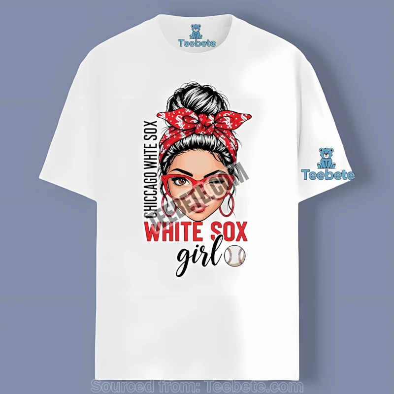 Chicago White Sox With Girl Fan Cotton Shirt