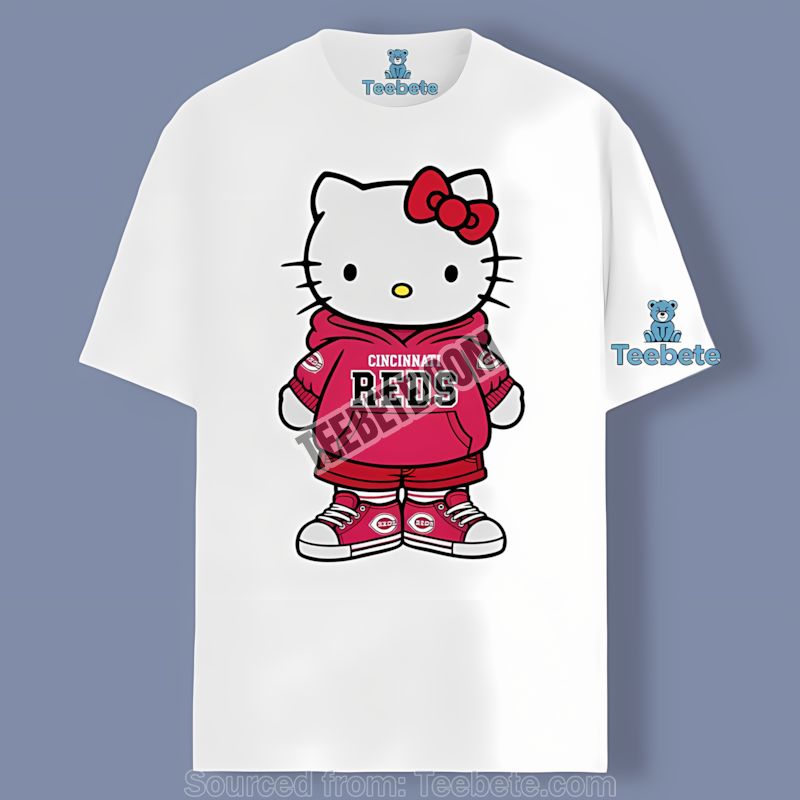 Cincinnati Reds Heart Go Red Go Gold Cotton Shirt