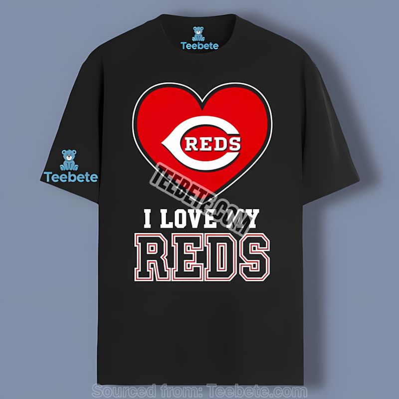 Cincinnati Reds I Love My Reds Heart Vintage Shirt