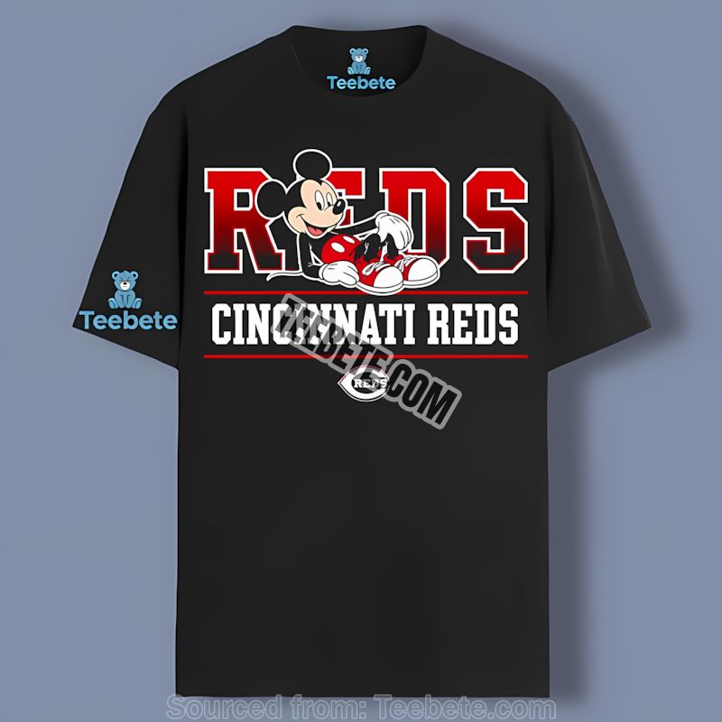 Cincinnati Reds Mickey Mouse Relaxed Style Unisex Shirt