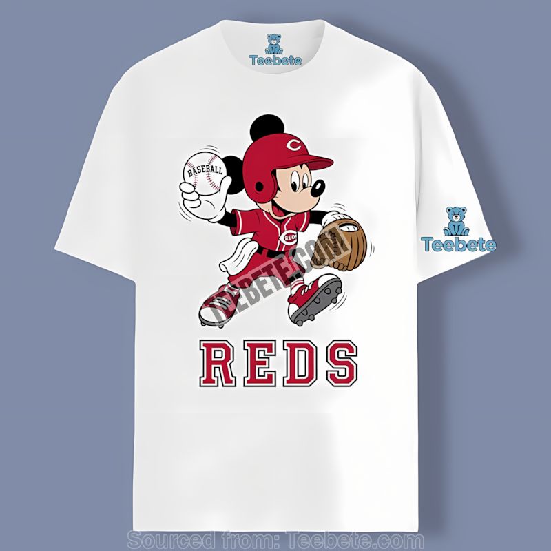 Cincinnati Reds Mickey Quarterback Baseball Graphic Shirt