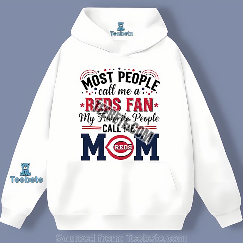 Cincinnati Reds Mom Favorite People Retro Hoodie Cincinnati Reds Mom Favorite People Retro Hoodie