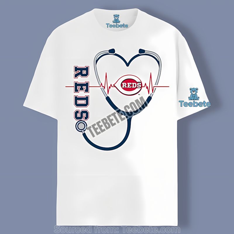 Cincinnati Reds Nurse Heartbeat Cotton Shirt